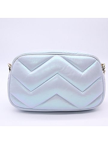 Gucci GUCCI GG Marmont Quilted Small Shoulder Bag 447632 Blue Calf Leather Women's (view 2)
