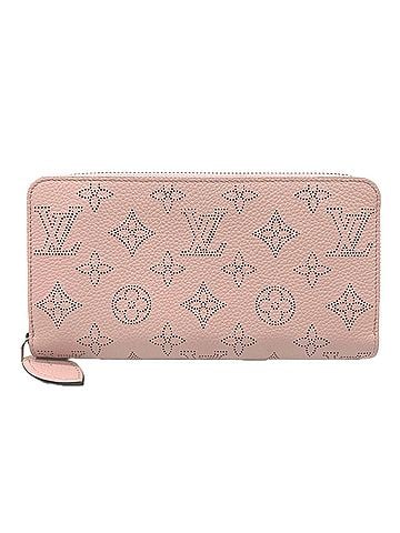 Louis Vuitton LOUIS VUITTON Mahina Zippy Wallet Jasmine M82755 Long Pink Calf Leather Women's (view 1)