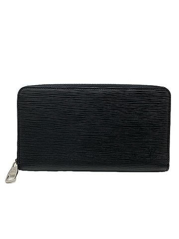 Louis Vuitton LOUIS VUITTON Epi Zippy Organizer Noir M63852 Long Wallet Black Grain Leather Men's (view 1)