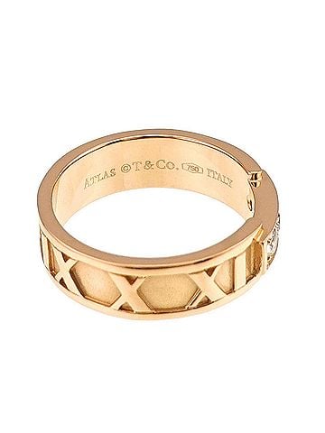 Tiffany & Co. Tiffany &amp; Co. Atlas Ring with Diamonds, 18K Pink Gold (750) (view 2)