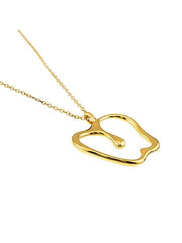 Tiffany & Co. Tiffany &amp; Co. Apple Large Long Necklace 76cm 18K YG Yellow Gold 750 (view 2)