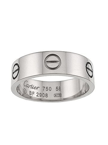 Cartier Cartier Love Ring #58, 18K WG (White Gold 750) (view 1)