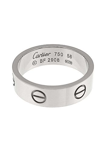 Cartier Cartier Love Ring #58, 18K WG (White Gold 750) (view 2)