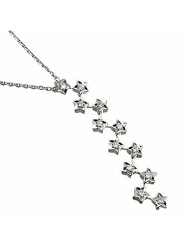 Chanel Chanel Comet Diamond Necklace, 41cm, 18K White Gold (750), Star Design (view 2)