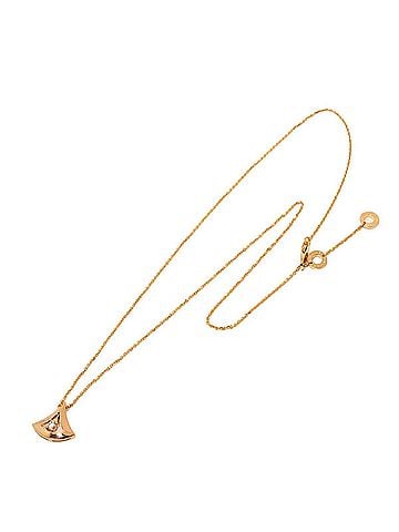 Bvlgari Bulgari BVLGARI Diva's Dream Diamond Necklace 44cm 18K PG Pink Gold 750 DIVAS DREAM (view 1)