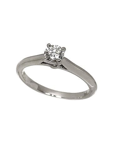 Cartier Cartier 1895 Solitaire Diamond Ring, 0.32ct, D VS1, 3EX, Platinum. (view 1)