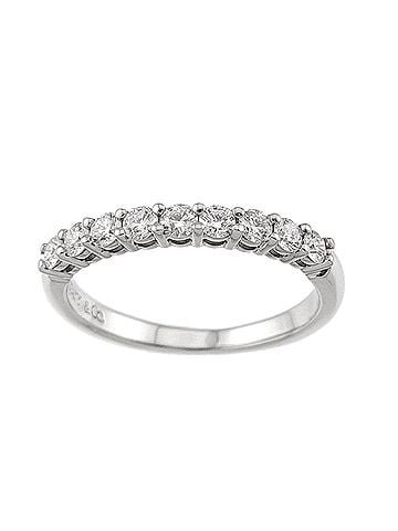 Tiffany & Co. Tiffany &amp; Co. Forever Ring, Half Diamond, 2.2mm Wide, Platinum, Embrace Diamond Ring (view 1)