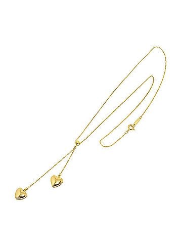 Tiffany & Co. Tiffany &amp; Co. Puff Heart Drop Necklace, 40cm, 18K Yellow Gold (750) (view 1)