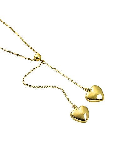 Tiffany & Co. Tiffany &amp; Co. Puff Heart Drop Necklace, 40cm, 18K Yellow Gold (750) (view 2)