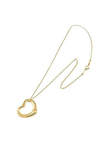 Tiffany & Co. Tiffany &amp; Co. Heart Necklace, 22mm wide, 40cm length, 18K Yellow Gold (750) Open Necklace (view 1)