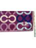 Coach 100% Polyester Print Purple Blue White Scarf One size - photo 2