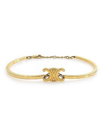 Céline Celine Triomphe Metal Gold Bracelet for Women h32461b (view 1)