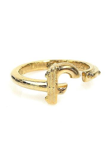 Louis Vuitton Louis Vuitton LOUIS VUITTON Ring - LV&amp;ME Initial J Ring, Metal, Gold, Women's, 56809a (view 1)
