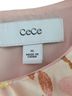 CeCe 100% Polyester Floral Pink Long Sleeve Blouse Size XL - photo 2