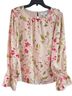 CeCe 100% Polyester Floral Pink Long Sleeve Blouse Size XL - photo 1