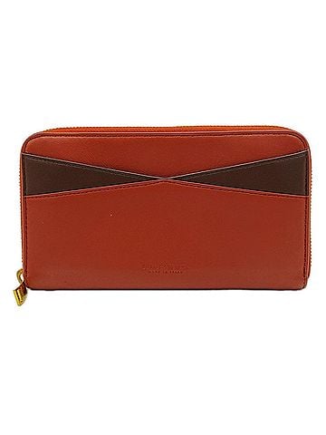 Bottega Veneta BOTTEGA VENETA Nappa Leather Round Zip Long Wallet, Bi-color, 608254, Brown, Women's (view 1)