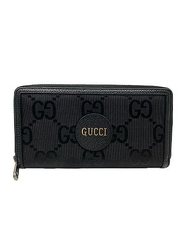 Gucci GUCCI GG Nylon Off the Grid Zip-Around Wallet 625576 Long Black Gold Canvas Leather Men's (view 1)