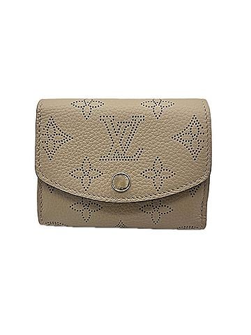 Louis Vuitton LOUIS VUITTON Mahina Portefeuille Iris XS Galet M82437 Tri-fold Wallet Beige Calf Leather Women's (view 1)