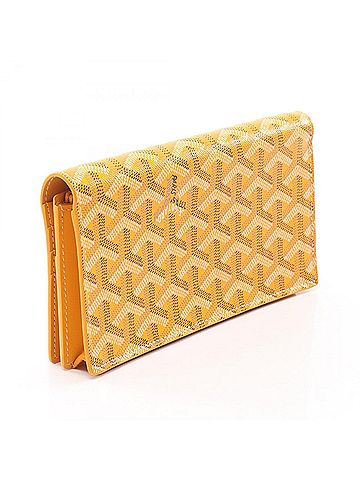 Goyard Goyard Richelieu Wallet, Bi-fold Long Coated Canvas Leather, Women's, Yellow, Brown, Beige, RICHE2PMLTY08CL08P (view 2)