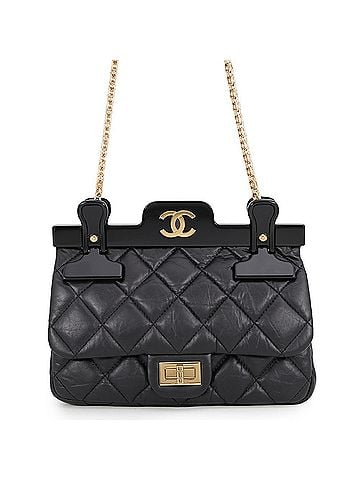 Chanel Chanel Chain Shoulder Bag, Matelassé, Coco Mark, 2.55, Reissue, Hanger, Lambskin, CHANEL, Black, 2016 Limited Edition, Handbag, CHANEL (view 1)