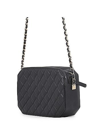 Chanel Chanel chain shoulder bag, octagon design, Coco mark, lambskin, black, handbag, CHANEL (view 2)