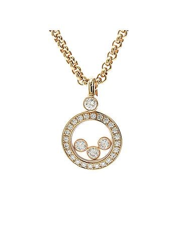Chopard Chopard Happy Diamonds Necklace 79/3957 Pink Gold (18K) Diamond Men,Women Fashion Necklace (view 1)
