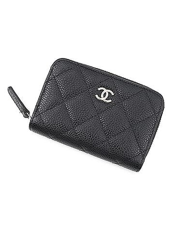 Chanel Chanel Wallet/Coin Case Matelassé Coco Mark Caviar Skin AP0216 CHANEL Wallet Black Coin Purse WALLET (view 1)