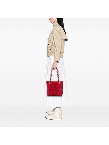 Chanel Caviar Petite Shopping Tote (view 2)