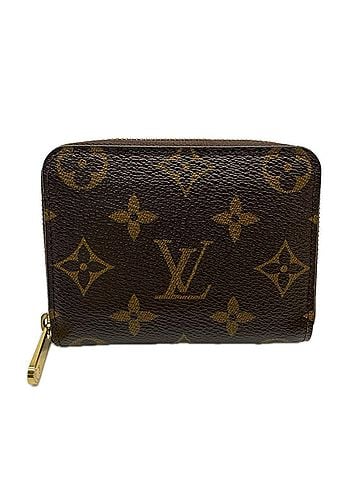 Louis Vuitton LOUIS VUITTON Monogram Zippy Coin Purse M60067 Wallet/Coin Case Brown Beige Leather Women's (view 1)