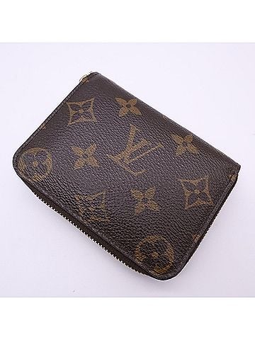 Louis Vuitton LOUIS VUITTON Monogram Zippy Coin Purse M60067 Wallet/Coin Case Brown Beige Leather Women's (view 2)