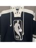 NBA 100% Cotton Black White Gray Pullover Hoodie Size L - photo 2