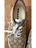 Coach Print Brown Tan Sneakers Size 8 - photo 6