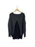 Vince. 70% Wool 30% Cashmere 100% Silk Gray Black Cashmere Pullover Sweater Size L - photo 2