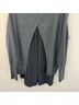 Vince. 70% Wool 30% Cashmere 100% Silk Gray Black Cashmere Pullover Sweater Size L - photo 8