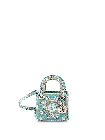 Christian Dior Dior In Lights Lady Dior Bag Embroidered Painted Calfskin Micro (view 1)