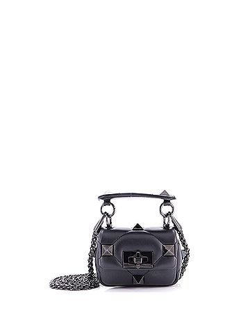 Valentino Garavani Roman Stud Flap Bag Quilted Leather Mini (view 1)