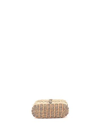 Saint Laurent Gaby Top Handle Vanity Bag Wicker with Leather (view 2)