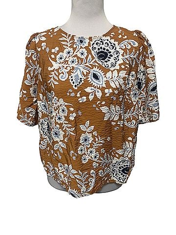 Ann Taylor LOFT Outlet Short Sleeve Blouse (view 1)