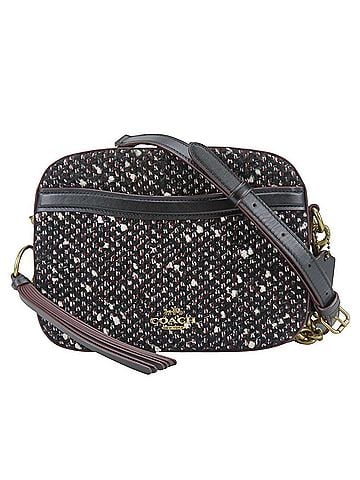 Coach Coach Shoulder Bag 88204 Leather Tweed Black Bordeaux Crossbody Chain Tassel Women's COACH (view 1)