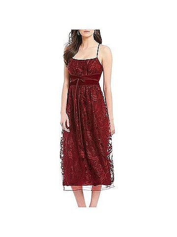 M.S.S.P. garnet velvet dress Cocktail Dress (view 1)