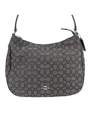Coach Coach Shoulder Bag F29959 Signature Canvas Leather Grey Black One Women's COACH (view 1)
