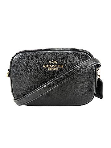 Coach Coach Shoulder Bag Camera CA069 Leather Black Gold Hardware Crossbody Pouch Jamie Women's COACH (view 2)