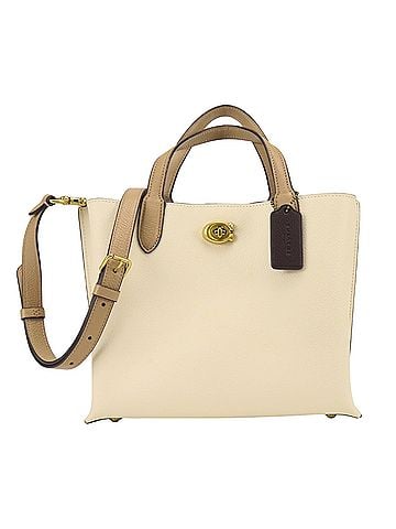 Coach Coach Willow Handbag C8561 Beige Ivory Brown 2-Way Crossbody Shoulder Bag for Women COACH (view 1)