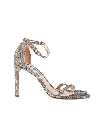 Stuart Weitzman Stuart Weitzman Nudist Sandals in Gold Synthetic (view 1)