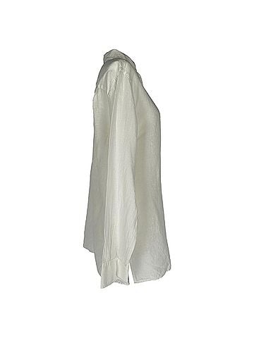 Loro Piana Loro Piana Button Up Shirt in White Linen (view 2)