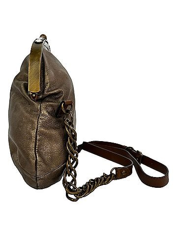 MARNI Marni Vintage Evening Clutch Bag in Metallic Gold Leather (view 2)