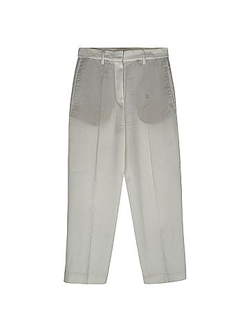 Brunello Cucinelli Brunello Cucinelli Trousers in White Cotton (view 1)