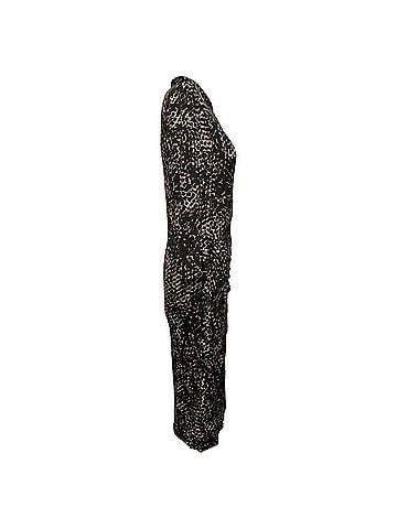 Max Mara Max Mara Printed Midi Dress in Multicolor Viscose (view 2)