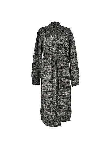 Dries Van Noten Dries Van Noten Long Cardigan in Grey Alpaca Wool (view 1)