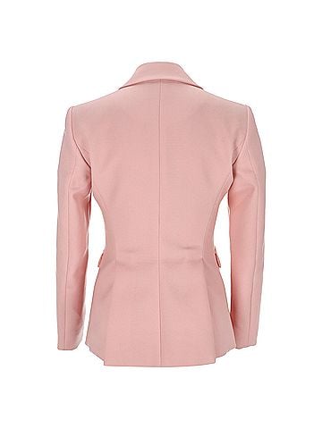Altuzarra Altuzarra Single-Breasted Blazer in Pink Virgin Wool (view 2)